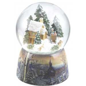 Schneekugel Waldhaus & Schlitten